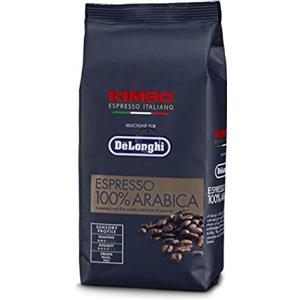 De'Longhi Kimbo DLSC612 Caffè in grani 100% Arabica per Macchine da Caffè Automatiche, 250gr, Tostatura media, Gusto dolce e aroma di caramello, Origine Brasile e Peru'