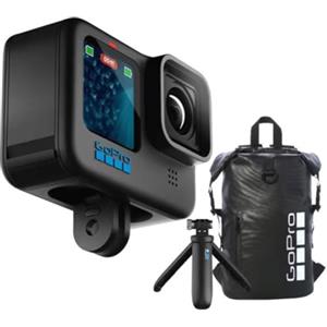 GoPro HERO12 Bundle (con manico corto/treppiede | SwagBag | Custodia per il trasporto | Scheda SD da 64 GB)