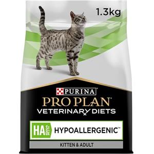 Pro Plan Veterinary Diets PURINA PRO PLAN Veterinary Diets Hypoallergenic Crocchette per Gatti Cuccioli e Adulti Sacco da 1.3kg