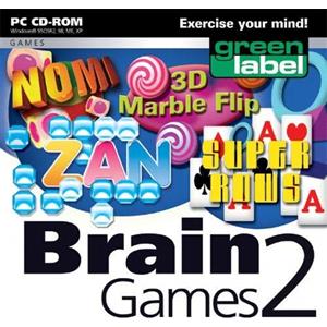 eGames Brain Games 2 (PC-CD) Including 4 Games : Nomi, 3D Marble Flip, Zan & Super Rows (輸入版)