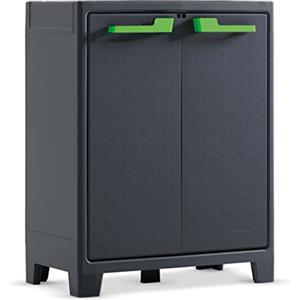 Keter Armadio 2 ripiani 80x44x100 cm Moby Basso XL Antracite