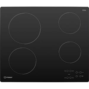 INDESIT AAR 160 C - Piano Cottura Elettrico 4 Fuochi e 9 Livelli di Potenza, Piastra Elettrica per Cucinare con Timer Integrato e Comandi Controllo Temperatura - Elettrodomestici Cucina 58Lx4,6Hx51P