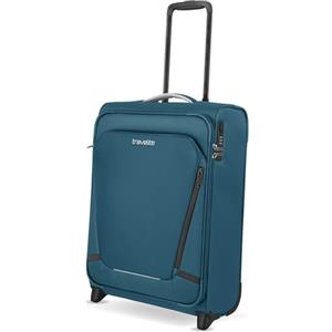 travelite valigia a mano con 2 rotelle per Condor + Ryanair, serratura a combinazione integrata, trolley superleggero con funzione di aggancio, 55x40x20 cm, 41 l, 1,7 kg