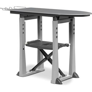 Bama TREND Asse da Stiro, Plastica, Grigio, 137x40x82/92 cm