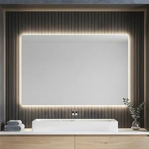 Kiamami Valentina - Specchiera Con Illuminazione Perimetrale A Led 100X70 Cm