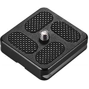 Generic Piastra a sgancio rapido D-40T in lega di alluminio 40x38mm con vite da 1/4 di pollice per Arca Swiss Benro Monopiede Treppiede Testa a sfera Accessorio per fotocamera