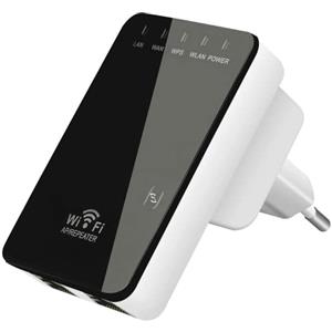 Mediawave Store Ripetitore Wireless-N 300 mbps amplificatore 2 porte Rj45 wifi range extender. MEDIA WAVE store