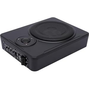 KLOOLIVE Subwoofer auto da 8 '' e amplificatore attivo sotto il sedile sottile 600 W (lega di alluminio)