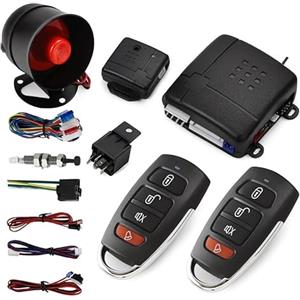 DISCORAMA® KIT CAR ALARM SYSTEM ALLARME ANTIFURTO COMPLETO UNIVERSALE PER AUTO CAMPER