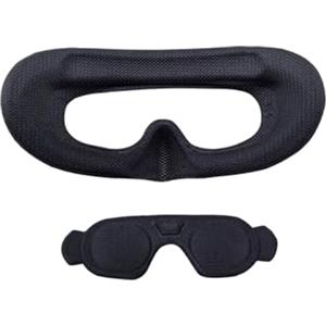 Zhixteu Drone Goggles 3 Schiuma di Imbottitura Spugna Confortevole Maschera Occhio Pad Occhiali VR Accessori per DJI Avata Goggles 3 (Nero + copertura antipolvere)
