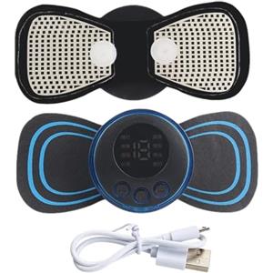 Generic MASSAGGIA EMS - Patch di massaggiatore muscolare, portatile elettrico Smart Massage Pad | Puoi goderti il massaggiatore a farfalla per il braccio del collo a spalla un massaggio wireless e com