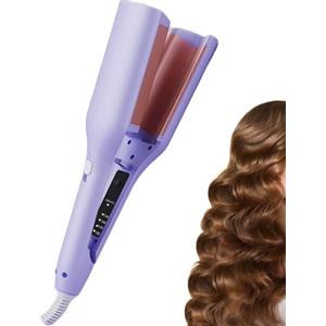 Generico Ferro Onde Per Capelli - Arricciacapelli Ioni Negativi, Arricciatore Francese Con Protezione Anti‑Scottatura | Strumento Styling Per Ricci | Viaggi, Studenti, Mogli, Parrucchieri Casa & Appassionati M