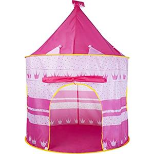 ISO TRADE Tenda giocattolo per bambini, casetta per giocare a forma di castello, colore rosa, 1164