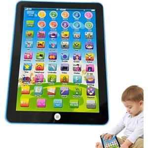 Generico Tablet da gioco per bambini generico | Tablet didattico educativo con controllo tattile, giocattoli didattici per lo sviluppo precoce, giocattolo elettronico interattivo per insegnare alfab