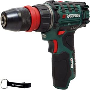 HEADNMORE® Parkside® - Trapano avvitatore a batteria 12 V PBSA 12 (senza batteria) + portachiavi
