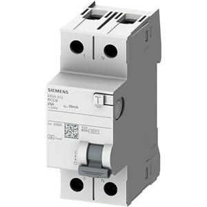 Siemens sentron - Interruttore differenziale 70 mm Classe AC 2 moduli 2 poli 25 A 30 mA