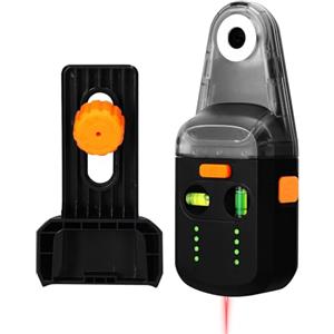 TEKCOPLUS Strumento livellatore laser, 4 in 1 livella da parete con laser linea/trapano collettore di polvere/ventosa elettronica e staffa da parete, livello ricaricabile per appendere quadri, costruzione fai