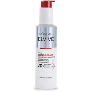 L'Oreal Paris L'Oréal Paris Elvive Bond Repair Siero Senza Risciacquo, Rafforzante, Per Capelli Danneggiati, Protegge i Legami Interni del Capello, Con Acido Citrico, 150 ml