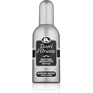 Tesori d'Oriente - Profumo Aromatico Muschio Bianco, dalla Fragranza Talcata, Note di Rosa, Fava Tonka e Vaniglia, 100ml