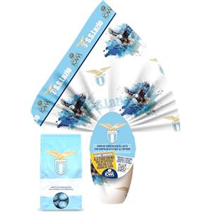 CAIYA Icam SS Lazio Uovo Ufficiale al Cioccolato a Latte con Sorpresa + Ovetti di Cioccolato alla Nocciola della Lazio 180g