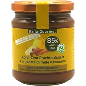 ZeroCal - Dalia Dalia Gourmet - Composta con 85% di Frutta 1x220g | Senza aggiunta di zuccheri con ERITRITOLO - STEVIA | Prodotto artigianale italiano | Senza Glutine (Mela - Cannella)