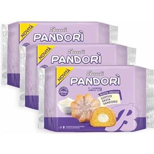 MENDOSA 3X BauIi Pandorì Mini Pandorino con Crema a Latte e Zucchero a Velo 150g