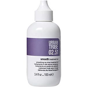 Urban Tribe Smooth 02.51 Olio Lisciante 100 ml - Trattamento Senza Risciacquo per Capelli Danneggiati