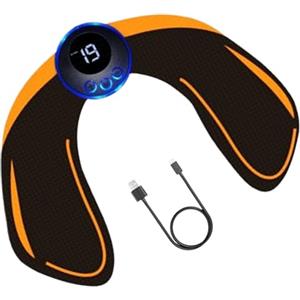 Qfdiwr Elettrostimolazione Muscolare dei glutei, 25,5 x 20,5 cm Dispositivo di gluteo Elettrostimolatori Fessi,PU Allenamento Fitness per le donne, con 19 modalità