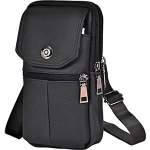Generic Nota 8 Custodia a portafoglio da uomo Marsupio per cellulare Borsa per cellulare Fibbia in pelle Borsa a tracolla per sport all'aria aperta Borsa a tracolla Borsa a tracolla Porta foto per dimensioni
