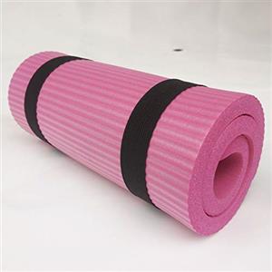ausuky Spesso, 15 mm, tappetino antiscivolo per yoga, perdere peso, per pilates, palestra, colore: rosa