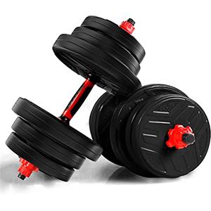 CCLIFE 2in1 Manubri Palestra Regolabili Set di Manubri Pesi Plestra Manubri Pesi Fitness 20 30 40kg-ZERRO