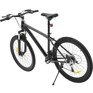 Steeviuzj Mountain Bike 26 pollici, 21 marce MTB Mountain Bike con freno a doppio disco per tutti i tipi di strade, altezza regolabile City Bicycle per ragazze ragazzi uomini e donne (nero)