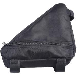 Eawfgtuw Borsa da telaio triangolare per mountain bike, custodia per tubo anteriore con gancio e nastro ad anello per chiavi, portafoglio, telefono, borsa da sella impermeabile, 270 x 190 x 55 mm