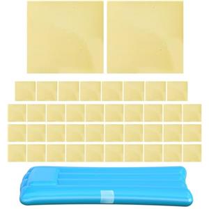Generic Kit di toppe gonfiabili, 7 x 7 cm, impermeabili, resistenti, soluzione di fissaggio multiuso, per materasso ad aria, anello da nuoto, tenda, divano, nastro per riparazione di perdite, strumento di