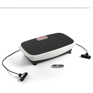 ECO-DE Pedana Vibrante Dimagrante e Basculante - Multifunzione con 50 Livelli di Esercizi e Bande di Resistenza - Piastra Vibrante Fitness Body Plate 3000 per Dimagrire e Tonificare Gambe e Lipedema
