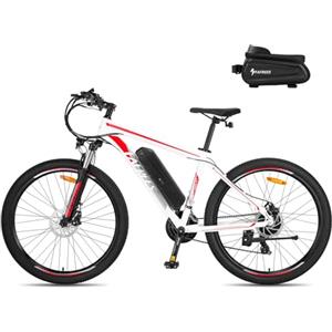 Fafrees Bici Elettrica Uomo Donna, 36V 14.5Ah Bicicletta Elettrica 27.5 Pollici, 250W Ebike MTB con 21 Velocità, Pedalata Assistita 100KM, F28 MT 2024 Rosso
