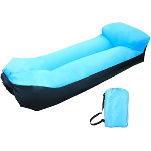 Ioensy Poltrona Gonfiabile, Amaca, Sedile Relax per Parchi, Moderno Divano Ad Acqua Anti-Scivolo per Adulti E Bambini in Viaggio, Blu