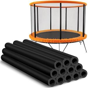 GHRATSA Trampolino Elastico, Tubi in Schiuma per Trampolino, Accessoris per Trampolini, 88 cm Foam Protective Cover, 12pcs (Nero)