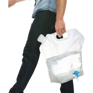 Generisch Tanica per acqua pieghevole da 5 l, con rubinetto, sacca per l'acqua Ragbar, contenitore per l'acqua pieghevole, per campeggio, bagno di ghiaccio, per accessori da campeggio, per il