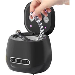 BommFu Pulitore Dentiere | Pulitore per Bite Notturno 52kHz,Dispositivo Portatile a Ultrasuoni e UV per la Pulizia di Protettori Dentali, Allineatori, Dentiere, Gioielli per Anziani,