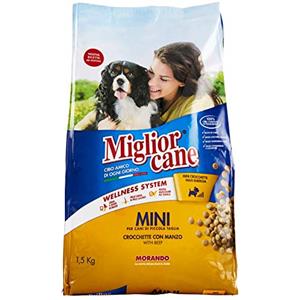 Morando CROCCHETTE PER CANI MIGLIORCANE MANZO MINI CROCCANTINI 1,5 KG ADULTI MORANDO
