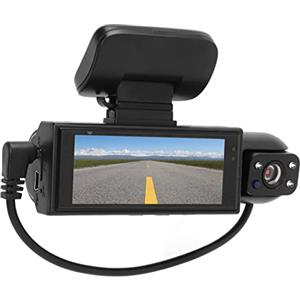 PenRux Dash Cam HD 1080P, Dash Cam Anteriore e Posteriore con Display da 3,16 Pollici con Obiettivo Rotante a 360°, Rilevamento del Movimento, visibilità di Retromarcia