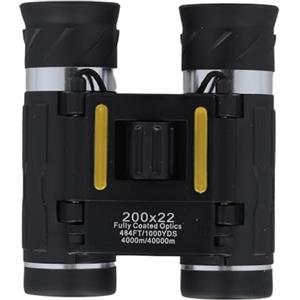 Generic Binocolo ad alta potenza 200 x 22 con ingrandimento 20x e ampio campo visivo per bird watching ed eventi sportivi, facile da mettere a fuoco per tutte le età