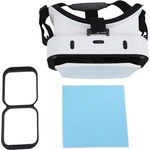 ReachMall Cuffie VR per iOS e Android, occhiali regolabili per PD e Focus VR da 11,9 a 17,8 cm, per videogiochi coinvolgenti, educazione cinematografica, ABS leggero, bianco