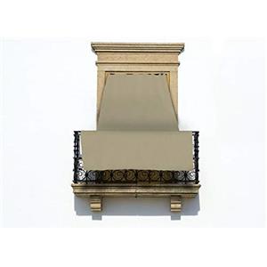 BIANCHERIAWEB Tenda Para Sole Ombreggiante 145x300 Tendone A Caduta Per Esterno Balcone Resistente Modello Tinta Unita
