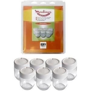 Moulinex 7 vasetti in vetro con coperchio per yogurtiera A14A03 MOULINEX A14A03 MOULINEX