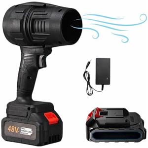 Cecaro Group Mini Soffiatore Portatile a Batteria 48V - Con Turbocompressore Potente, Leggero e Senza Fili - Ideale per Auto, Giardino, auto e Garage