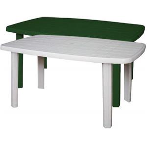 OEM SORRENTO Tavolo rettangolare da giardino in resina Verde