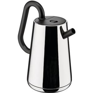 Alessi Toru NE01 B - Bollitore Elettrico di Design, in Acciaio Inossidabile 18/10 e in Resina Termoplastica, Presa Europea, 2400 W, 170 cl, Nero