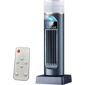Generic Tower AC condizionatore d'aria, ventilatore portatile per stanza, 6 velocità, silenzioso, oscillante, senza lama, con telecomando, per camera da letto, soggiorno, ufficio,